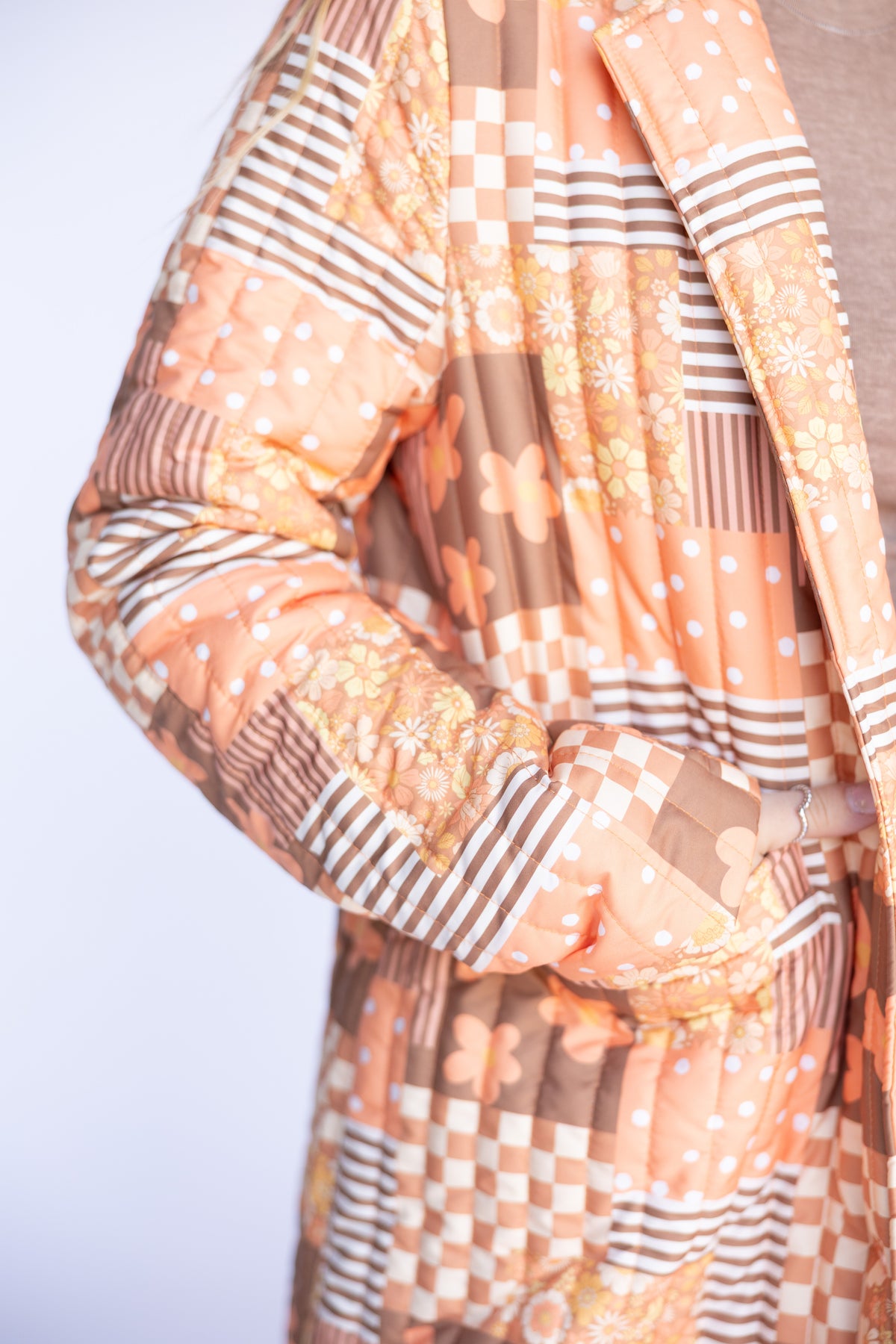 RETRO JACKET QUITTED TRENCH COAT