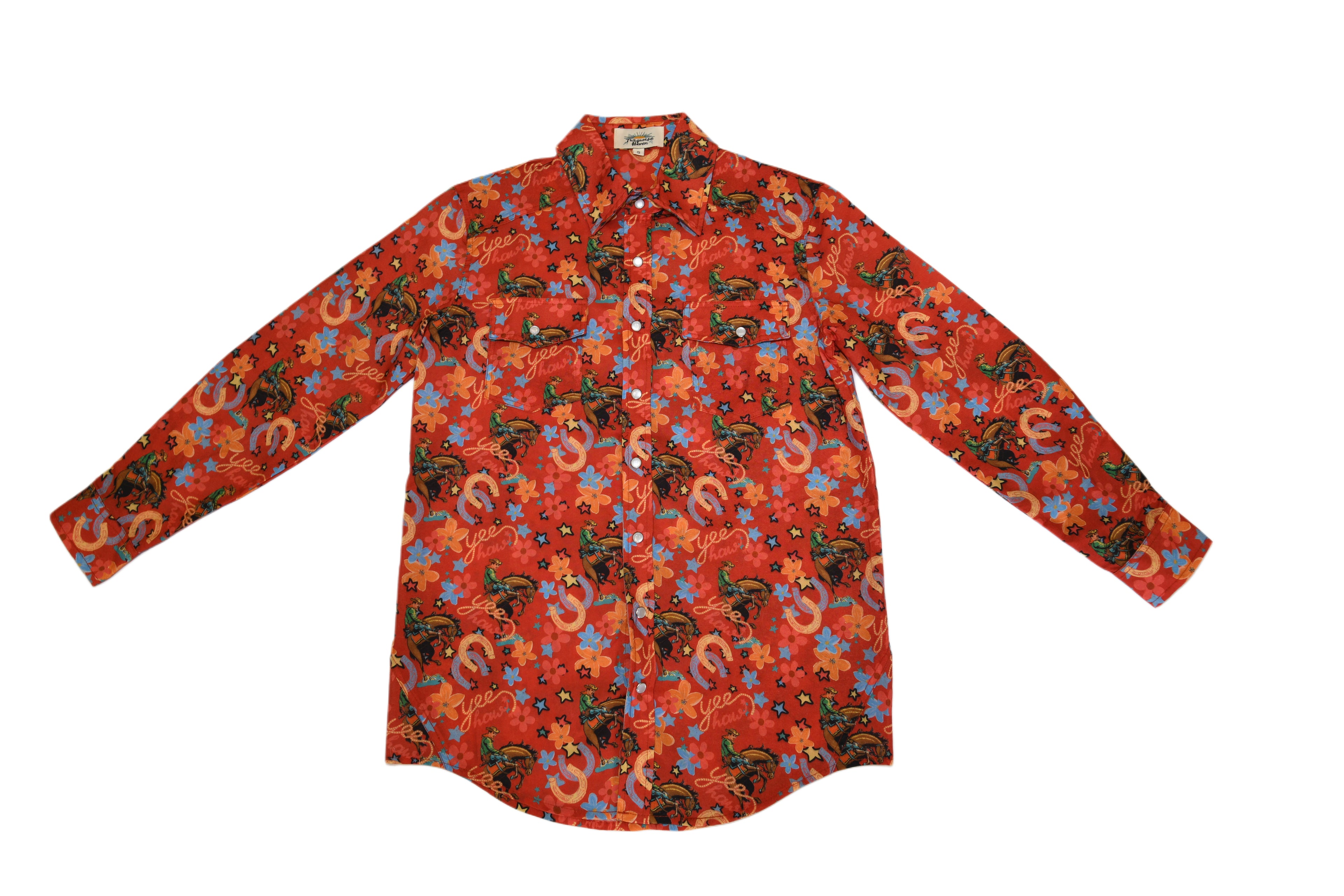 RED YEEHAW RODEO TOP