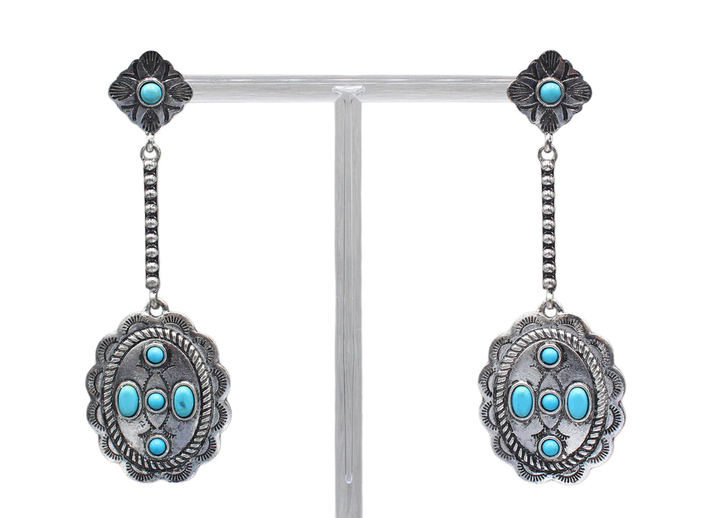 TURQUOISE BLOOM DROP ER