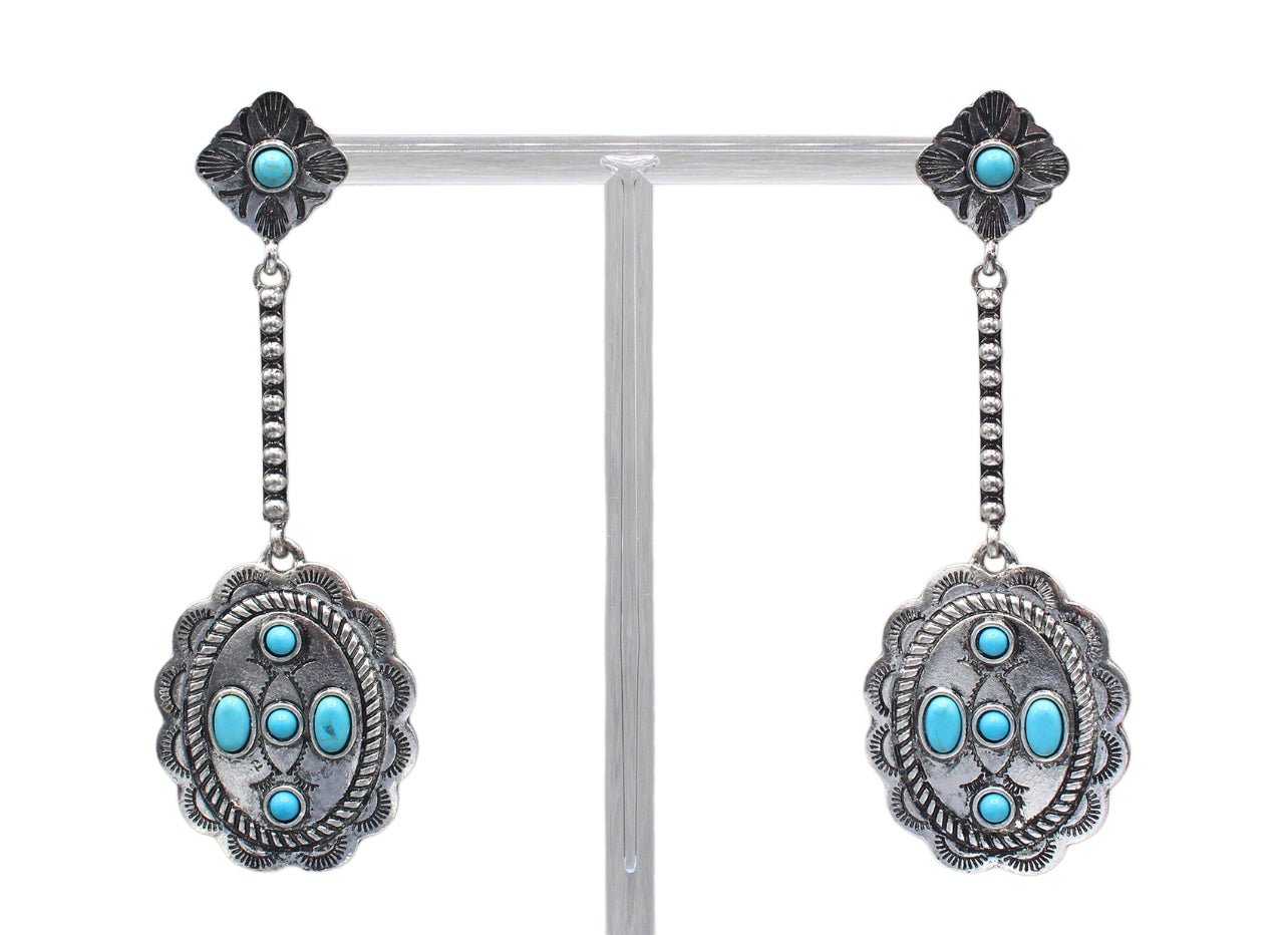 TURQUOISE BLOOM DROP ER