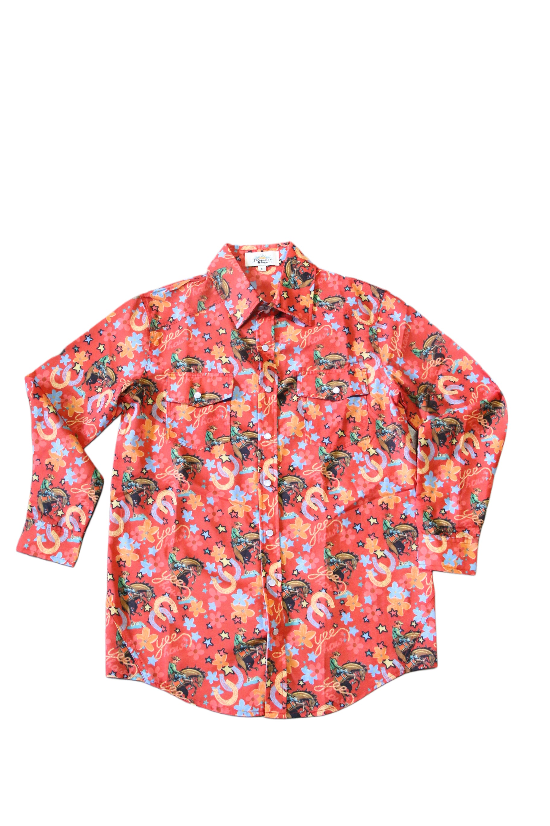 RED YEEHAW RODEO TOP