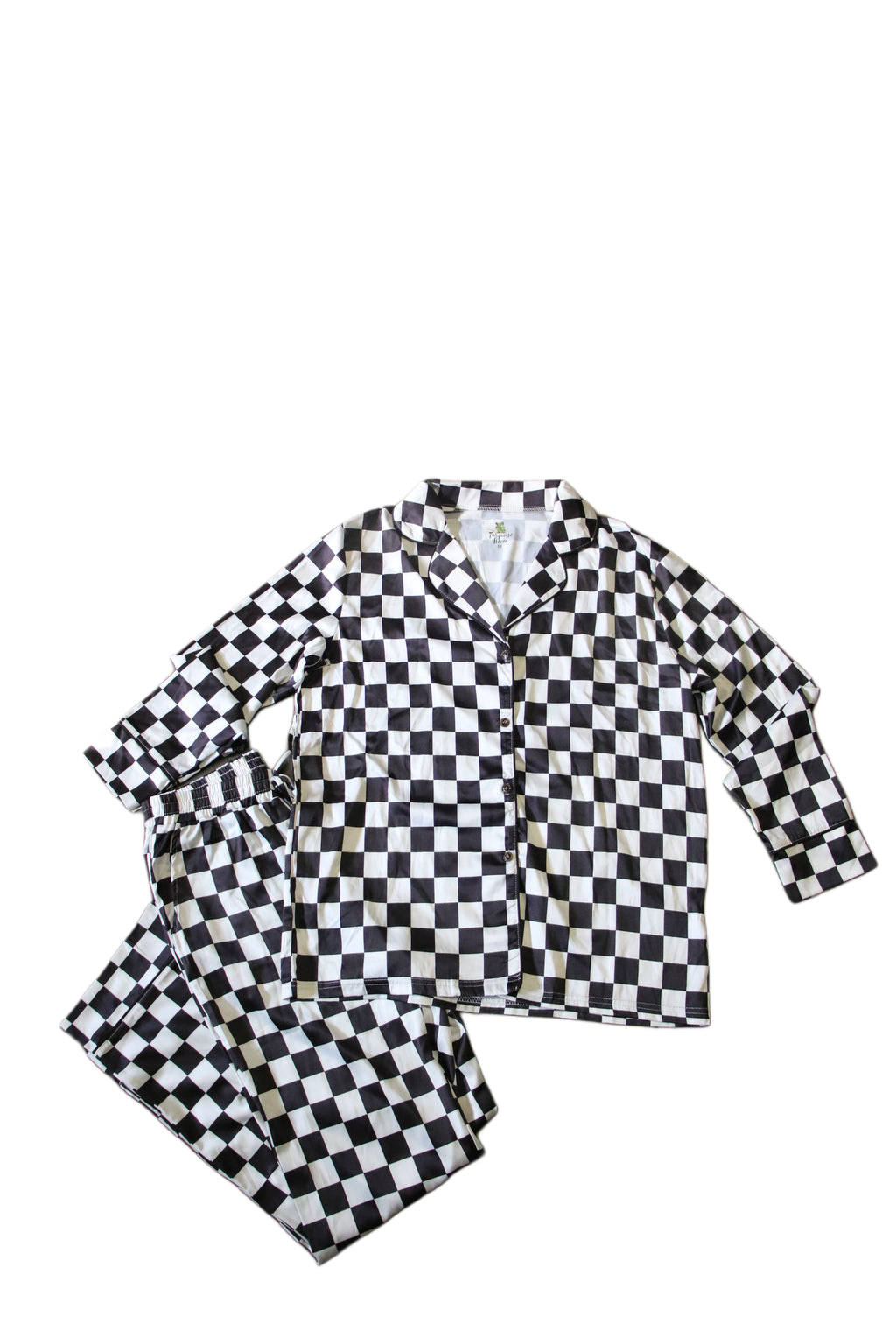 BLACK CHECKERED PJ SET