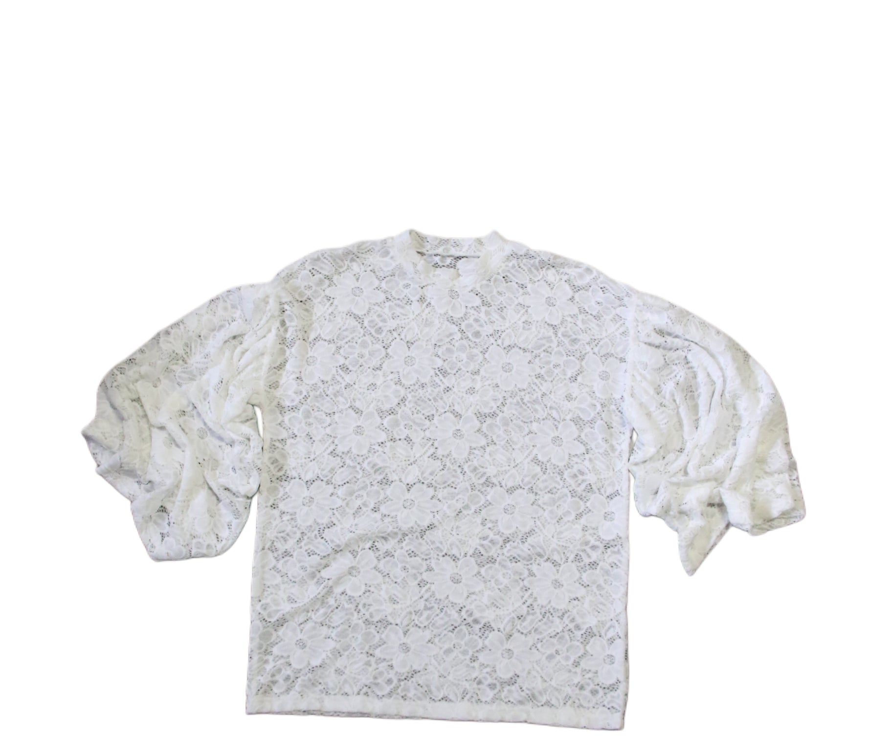 IVORY BOHO BELL LACE TOP