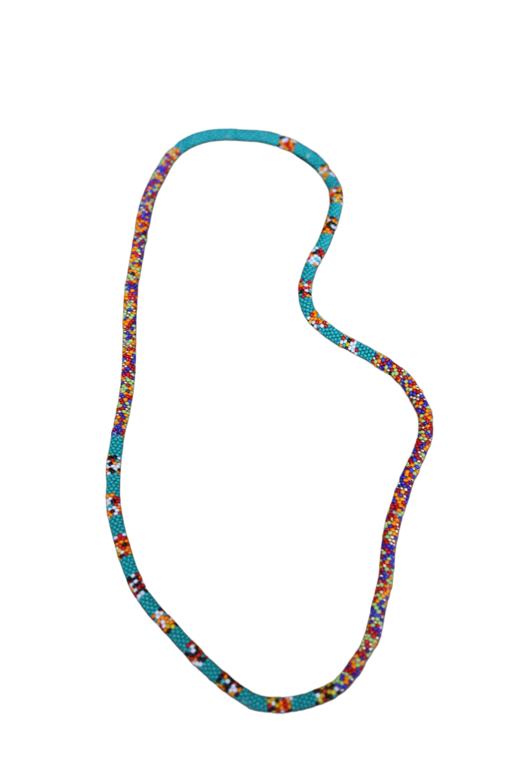 TURQ SEED BEAD NECKLACE