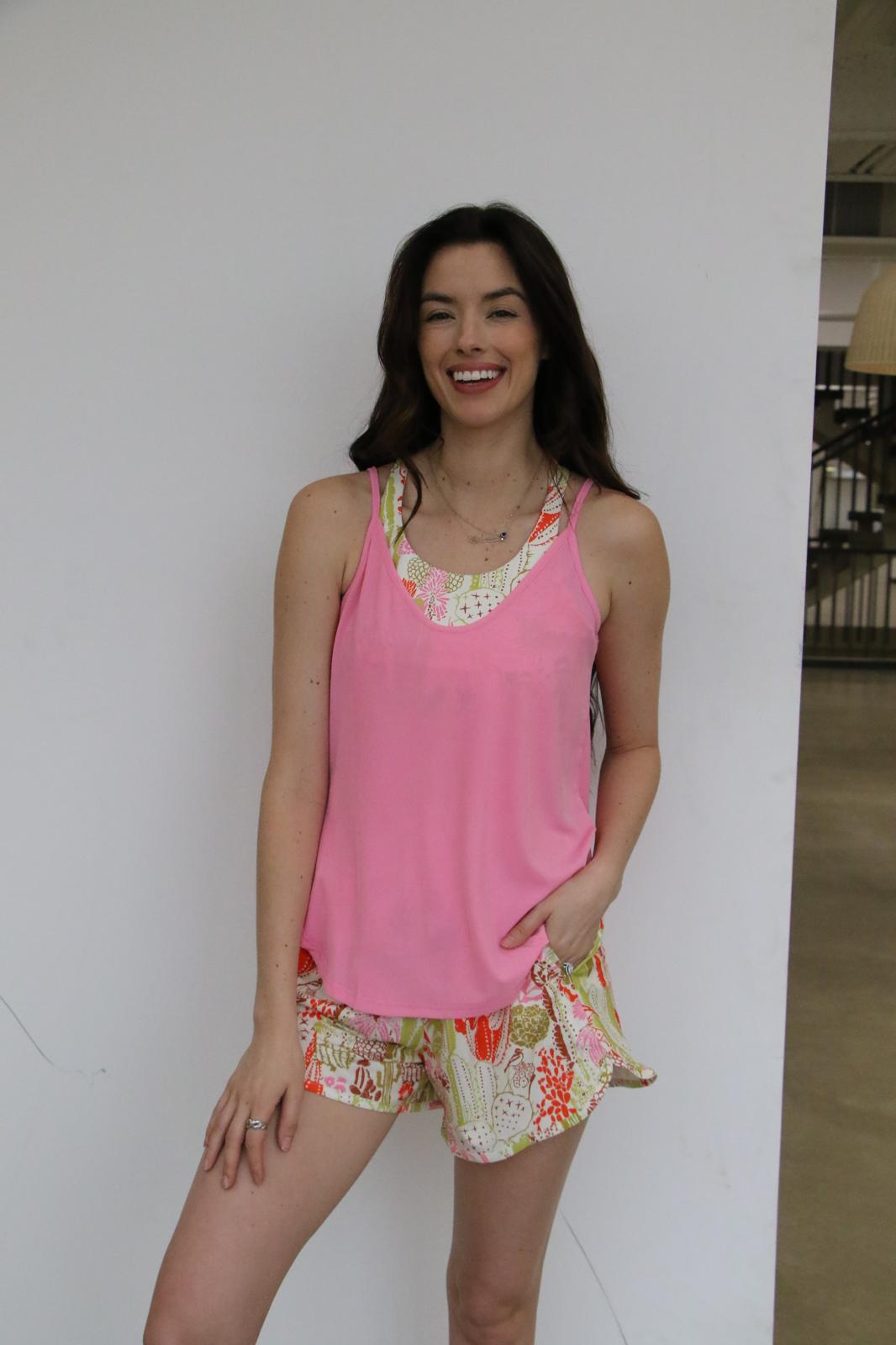 Flowy Pink Tank