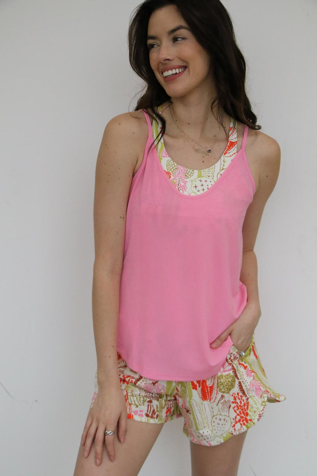 Flowy Pink Tank