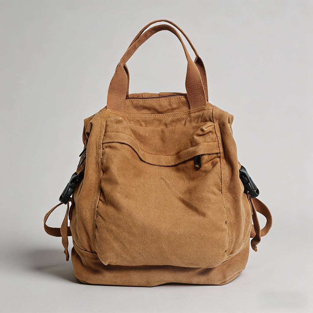 Vintage Washed Canvas Backpack