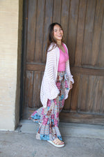 4292 IVORY CROCHET CARDIGAN