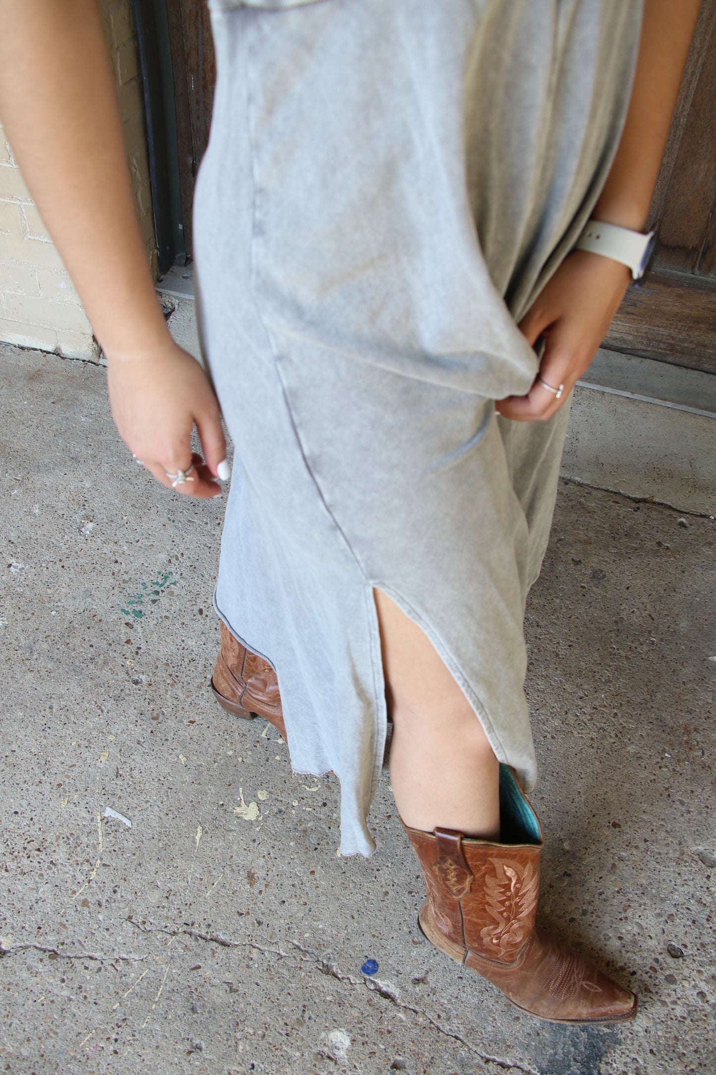 53230 MINERAL WASH SKIRT/DRESS