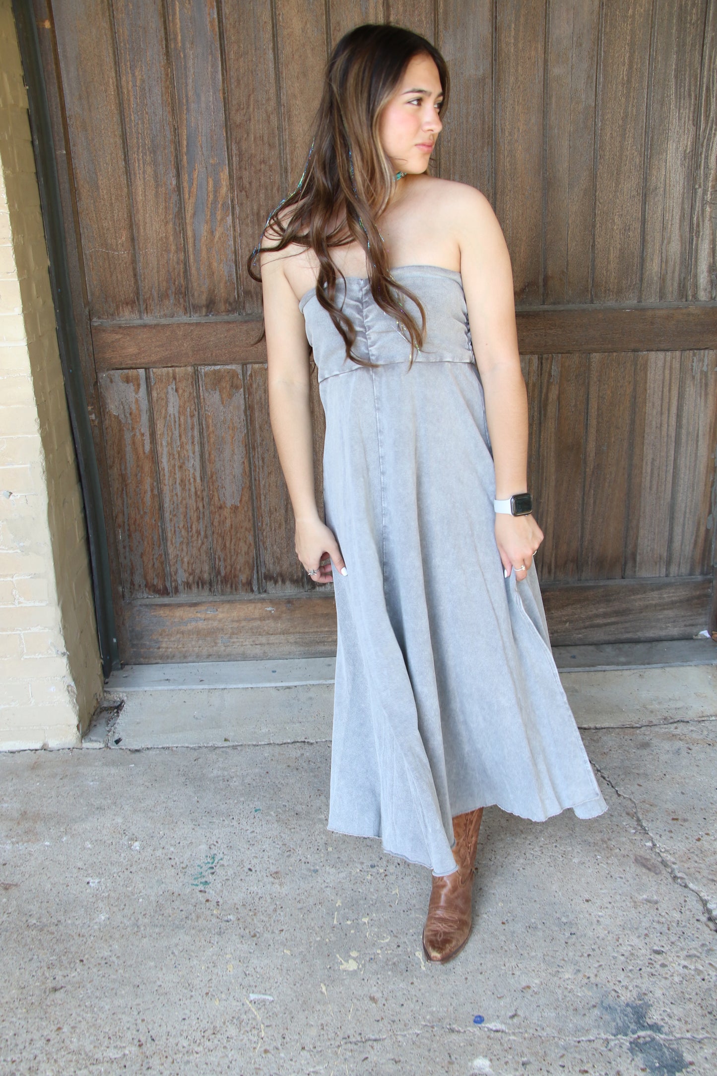 53230 MINERAL WASH SKIRT/DRESS