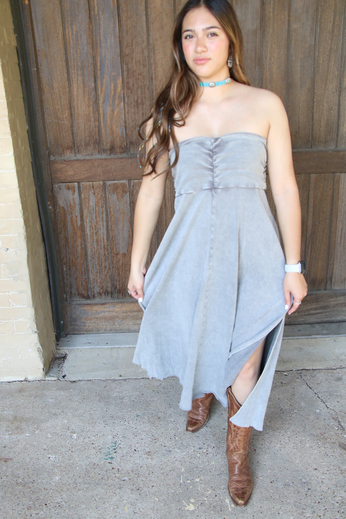 53230 MINERAL WASH SKIRT/DRESS