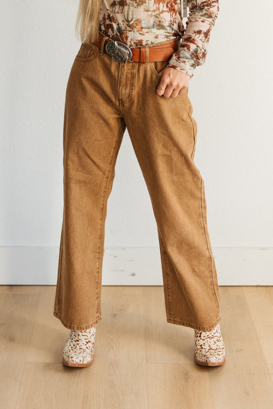 DENIM BROWN PANT DENIM 4F