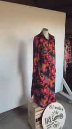 10237 BLACK MULTI DRESS￼