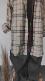 122346 OVERSIZED PLAID SHIRT