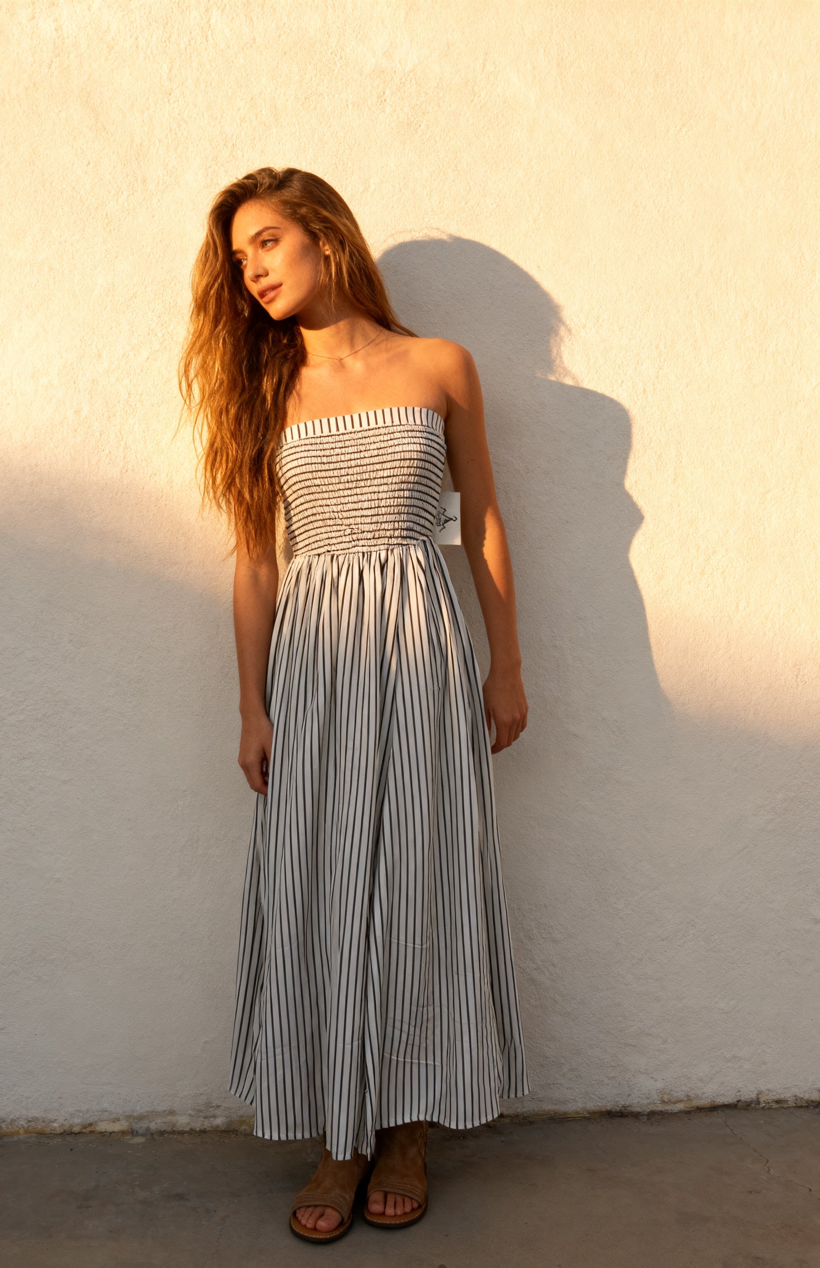 STRIPED MAXI DRESS