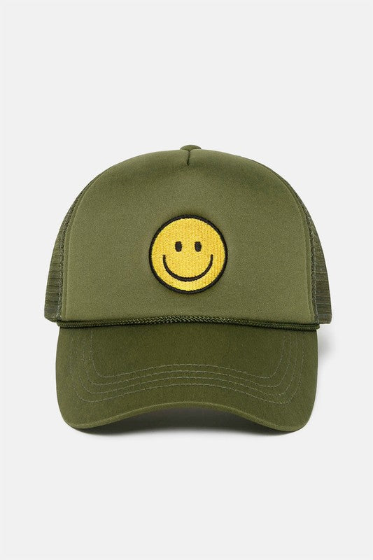 112810 Smiley Hat - Olive