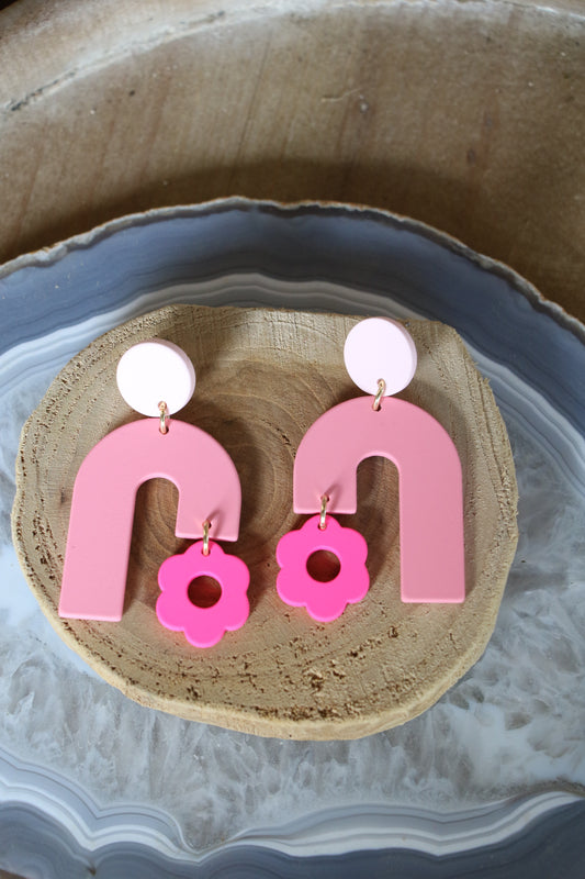 413 PINK U SHAPE DAISY ER