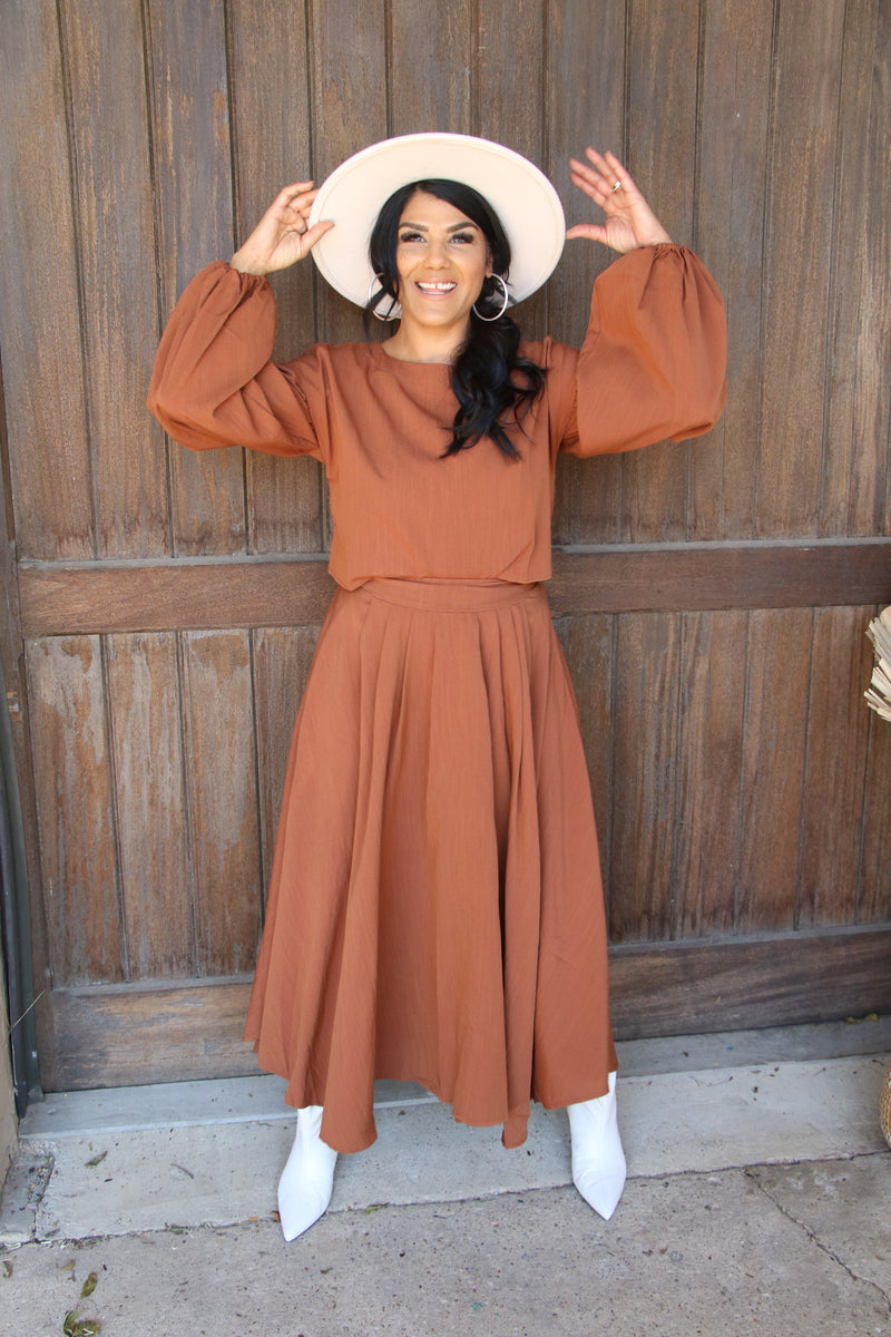10103 BROWN SKIRT