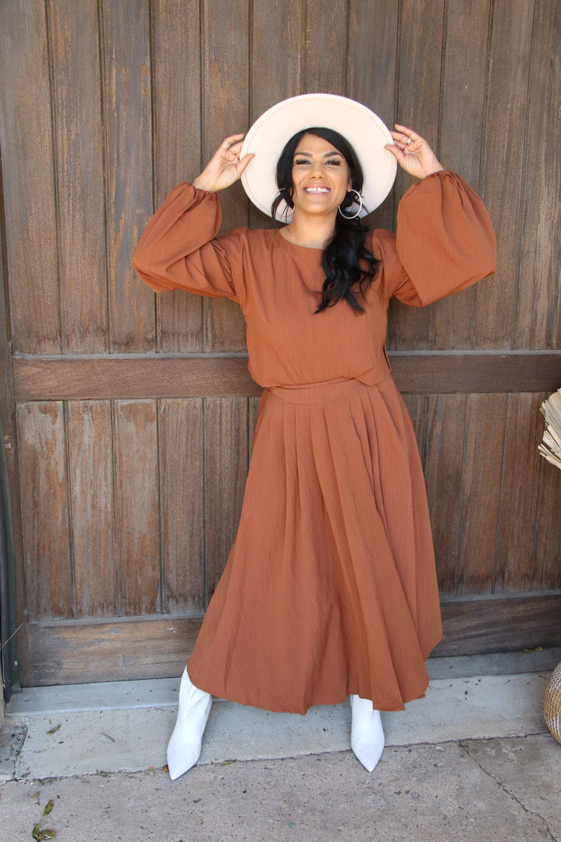 10103 BROWN SKIRT