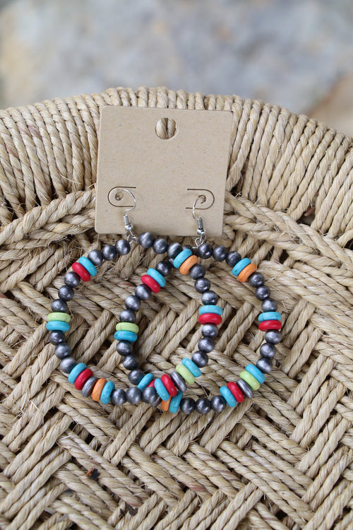 0004 MULTI  BEAD HOOP ER