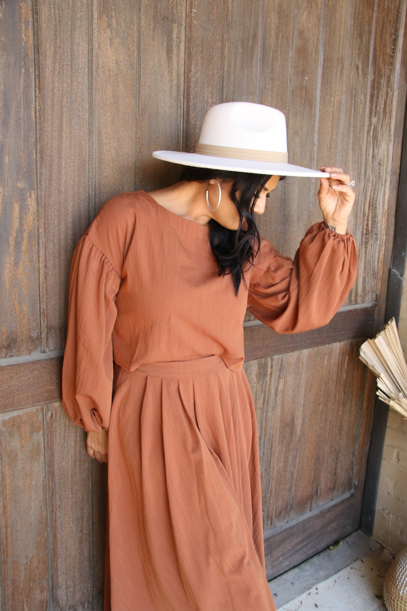 10103 BROWN SKIRT