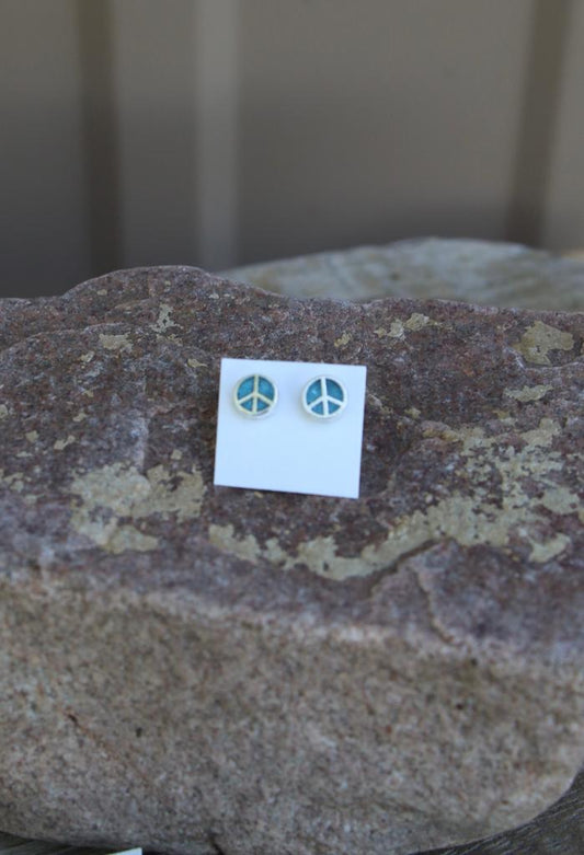 5518 STERLING SILV PEACE STUD ER