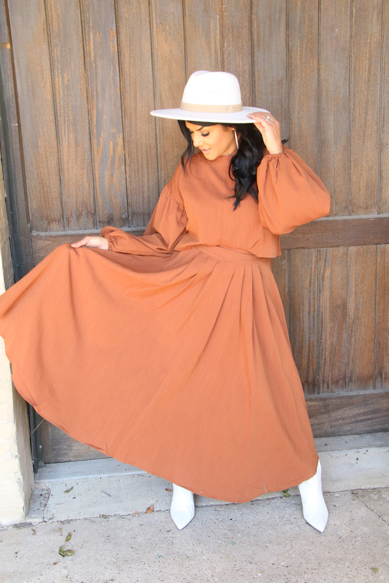 10103 BROWN SKIRT
