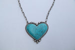 12310 BIG HEART TURQ ON CHAIN