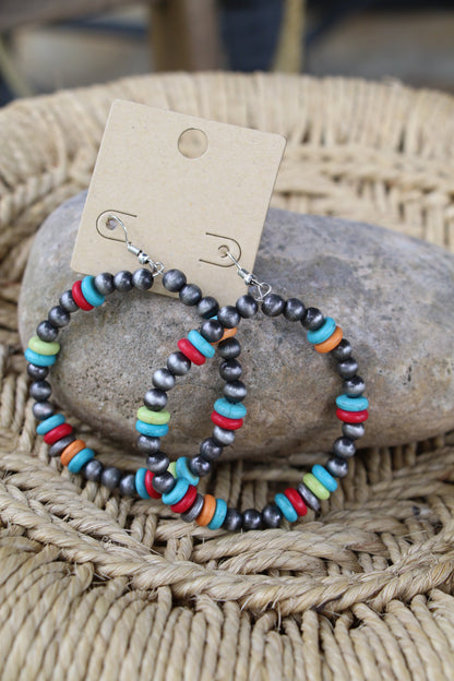 0004 MULTI  BEAD HOOP ER
